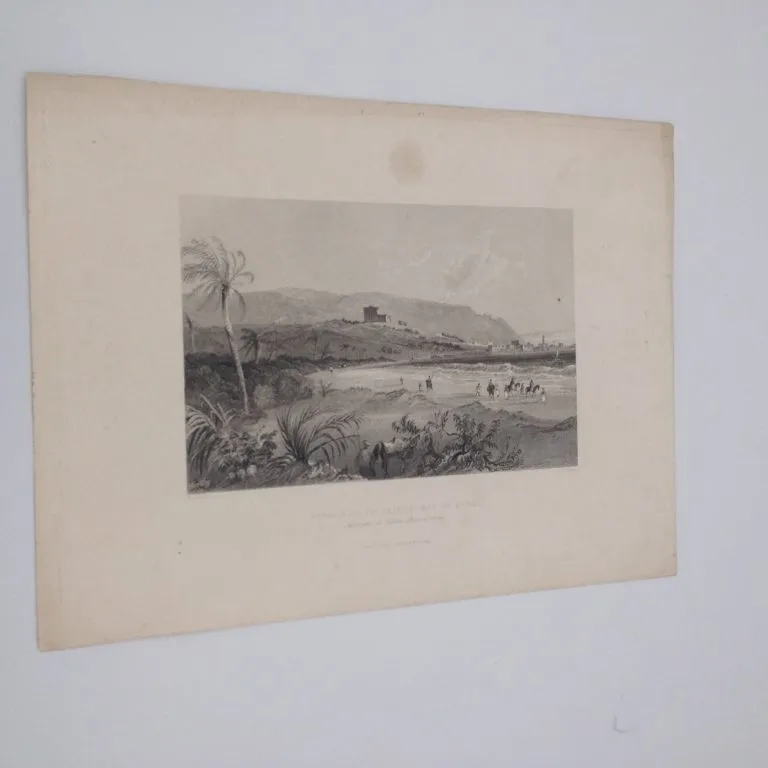 Stampa 1841 – Approach to Caipha, Bay of Acre