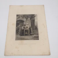 Stampa metà '800 - Lo scrivano pubblico