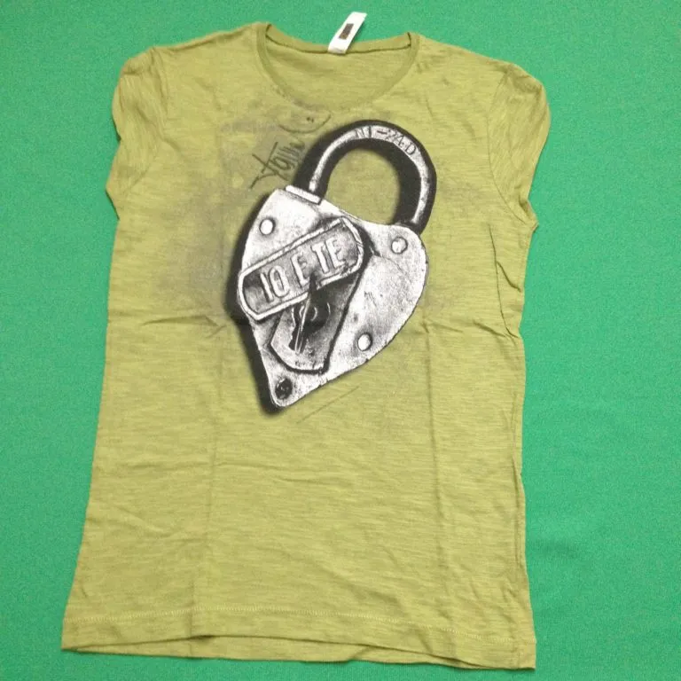 Gianna Nannini – T-Shirt “Io e Te Tour” hand signed taglia M colore verde autografata