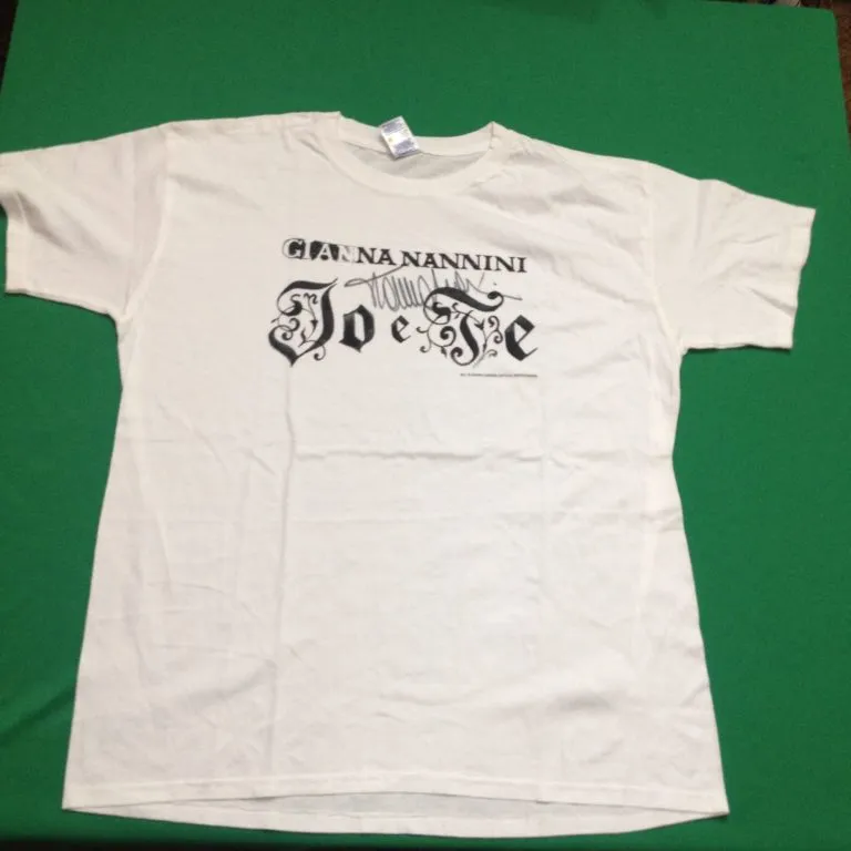 Gianna Nannini – T-Shirt “Io e Te Tour” hand signed taglia L colore bianco autografata