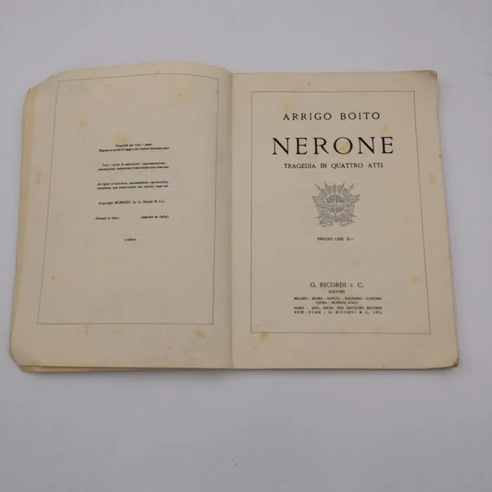 Arrigo Boito - Nerone tragedia in quattro atti (1924)