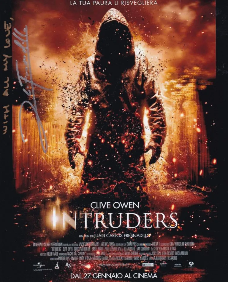 Juan Carlos Fresnadillo “Intruders” hand signed photo 20×25 foto autografata