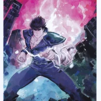 Kenshiro – Hokuto No Ken tavola autografata da Norberto Locatelli limited edition