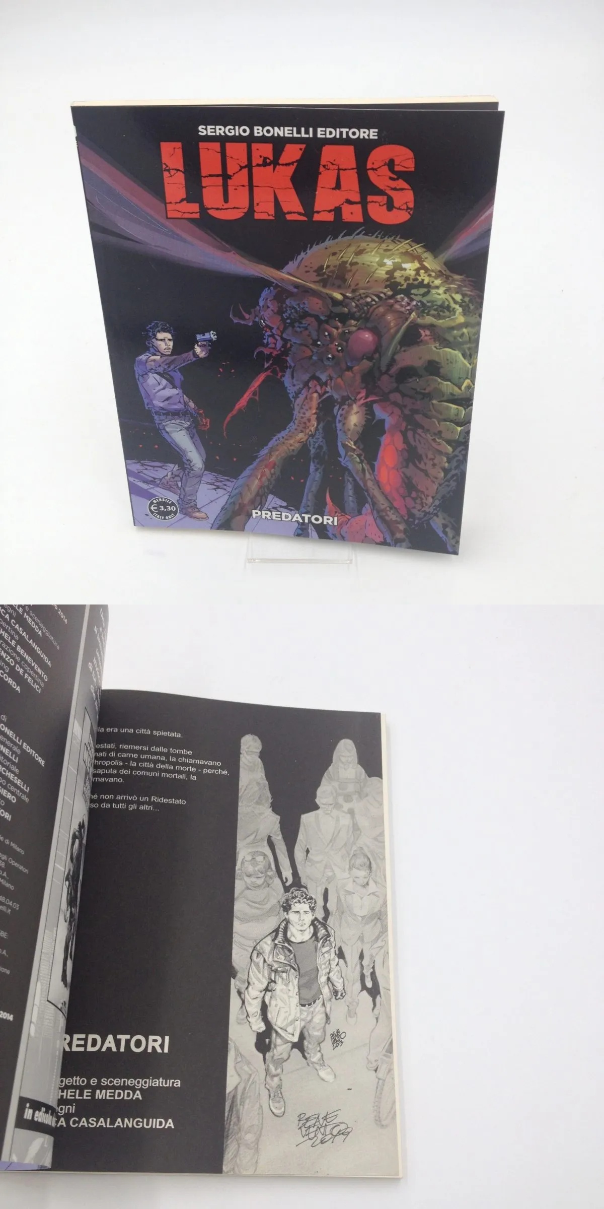 Lukas n°2 Predatori autografato da Michele Benevento