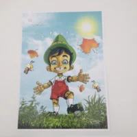 Pinocchio tavola autografata da Ugo Verdi limited edition