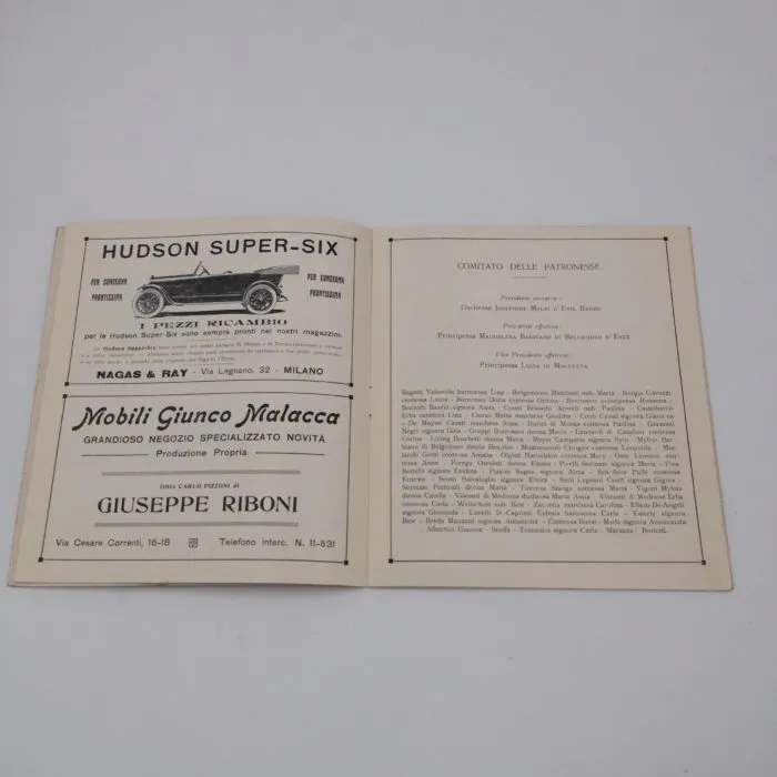 Programma: Teatro alla Scala In onore degli Eroi dell'Adriatico 1918