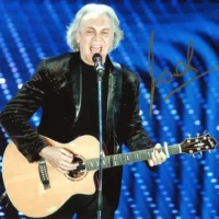 Riccardo Fogli hand signed photo 20x25cm foto autografata