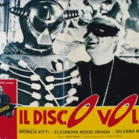 Erika Blanc "Il disco volante" hand signed photo 21x29cm foto autografata