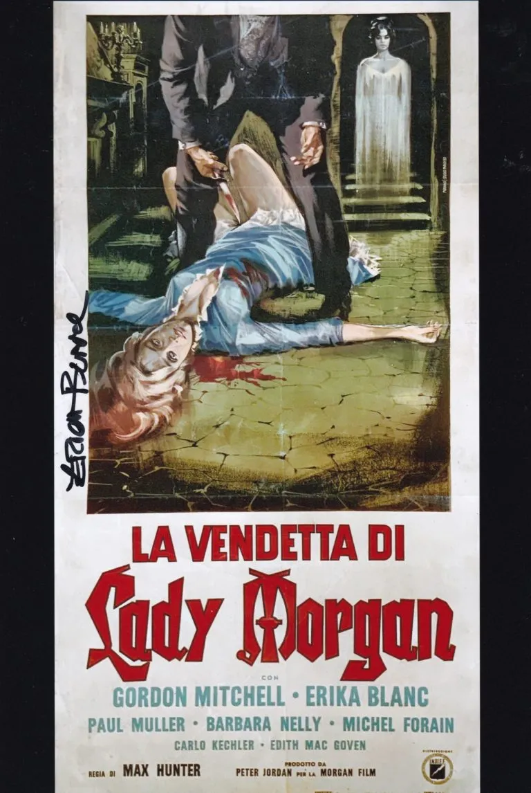 Erika Blanc “La vendetta di Lady Morgan” hand signed photo 21x29cm foto autografata