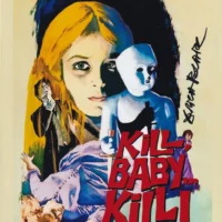 Erika Blanc "Kill Baby Kill" hand signed photo 20x25cm foto autografata