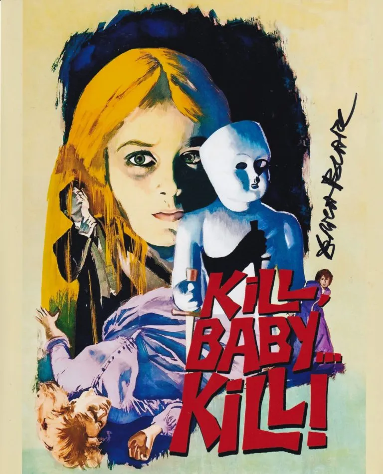 Erika Blanc “Kill Baby Kill” hand signed photo 20x25cm foto autografata