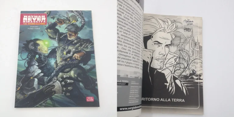 Nathan Never Rinascita 1 edizione variant autografato da Germano Bonazzi, Antonio Serra e Simone Bianchi