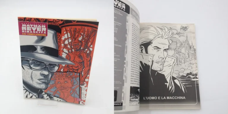 Nathan Never Rinascita 4 autografato da Antonio Serra e Germano Bonazzi