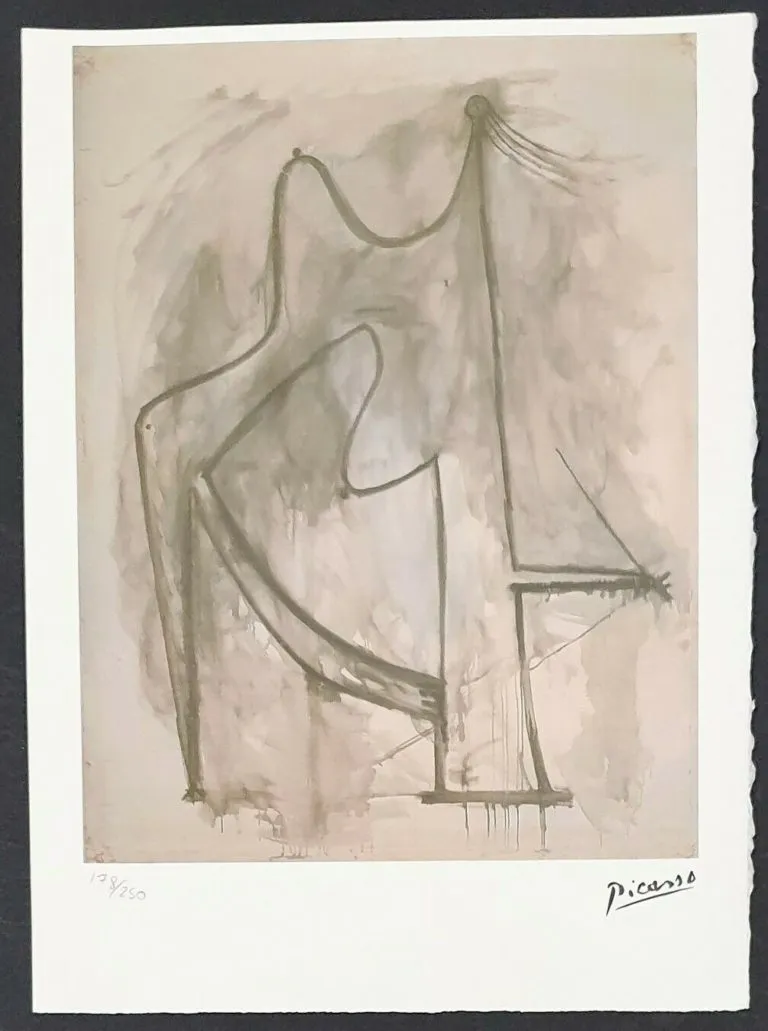 Stampa offset Pablo Picasso Edizione Limitata Spadem Parigi 178/250