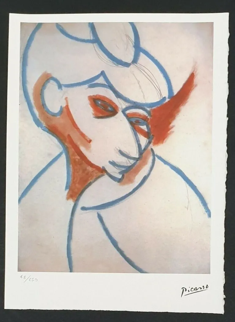 Stampa offset Pablo Picasso Edizione Limitata Spadem Parigi 48/250