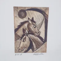 "I cavalli" litografia autografata di Giorgio Cappella