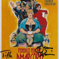 Bruno Zanin - Amarcord (Titta) hand signed photo 12x18cm foto autografata