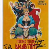 Bruno Zanin - Amarcord (Titta) hand signed photo 12x18cm foto autografata