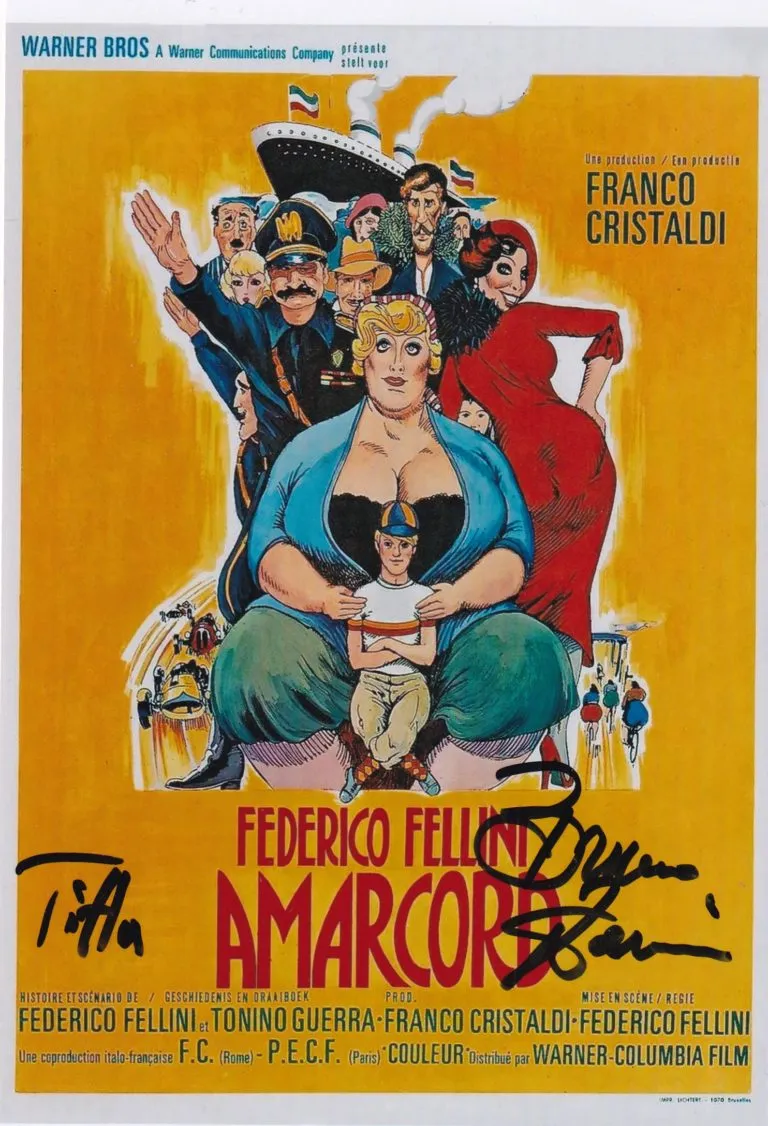 Bruno Zanin – Amarcord (Titta) hand signed photo 12x18cm foto autografata