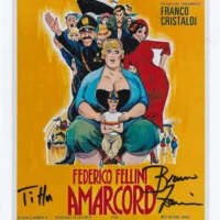 Bruno Zanin - Amarcord (Titta) hand signed photo 20x25cm foto autografata
