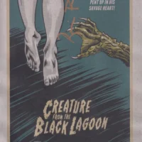 Ricou Browning "Creature from the Black Lagoon" - hand signed photo 14x21cm foto autografata