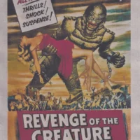 Ricou Browning "Creature from the Black Lagoon" - hand signed photo 14x21cm foto autografata