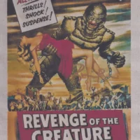 Ricou Browning "Creature from the Black Lagoon" - hand signed photo 14x21cm foto autografata