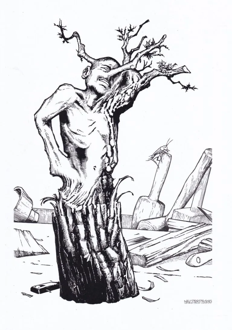 Pinocchio di Walter Trono – tavola 21x29cm