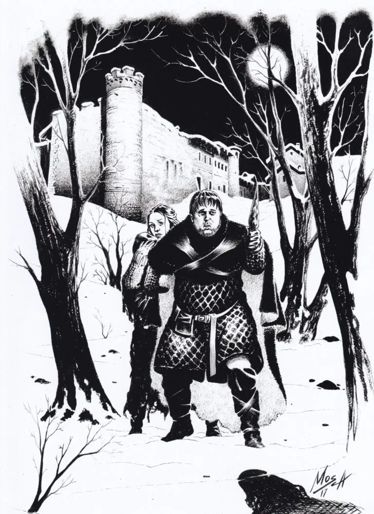 Il trono di spade di Matteo Mosca tavola 21x29cm