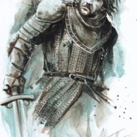 Il trono di spade di Alberto Locatelli tavola 21x29cm