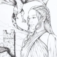 Il trono di spade di Barbara Daniele tavola 21x29cm