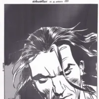 Magico Vento (Expocartoon 13/16 maggio 1999) tavola autografata con dedica 21x29cm