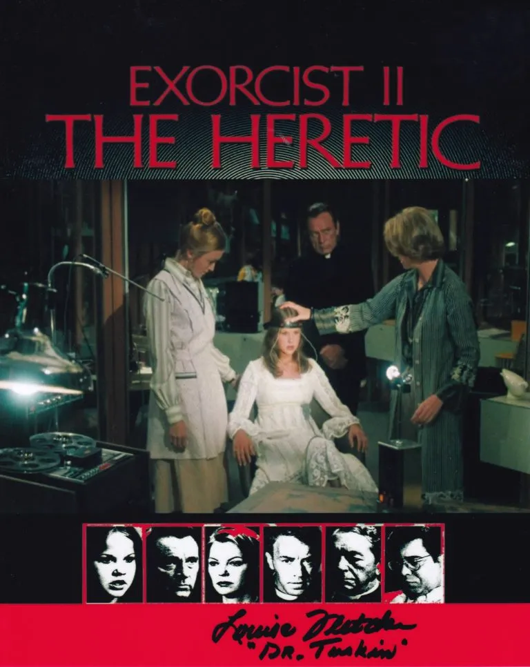 Louise Fletcher “Exorcist II: The Heretic” hand signed photo 20x25cm foto autografata hl003