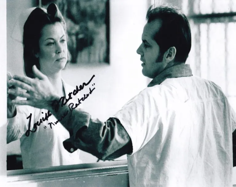 Louise Fletcher “One Flew Over the Cuckoo’s Nest” – hand signed photo 20x25cm foto autografata hl007