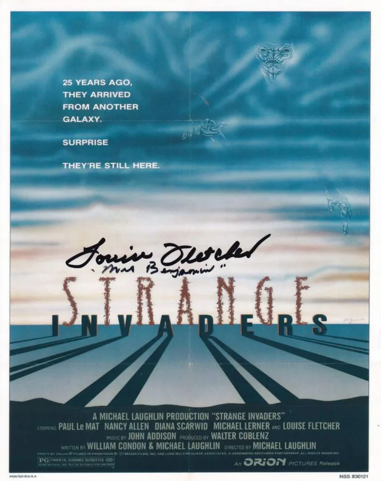 Louise Fletcher “Strange Invaders” – hand signed photo 20x25cm foto autografata hl009