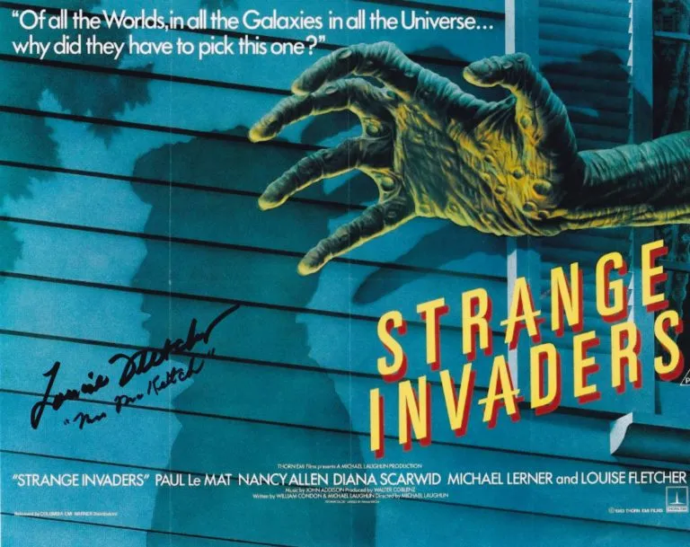 Louise Fletcher “Strange Invaders” – hand signed photo 20x25cm foto autografata hl010