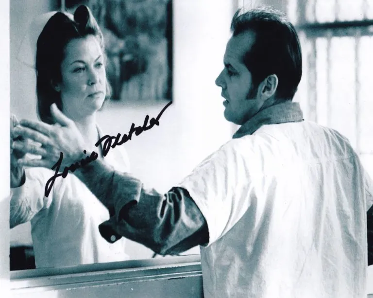 Louise Fletcher “One Flew Over the Cuckoo’s Nest” – hand signed photo 20x25cm foto autografata