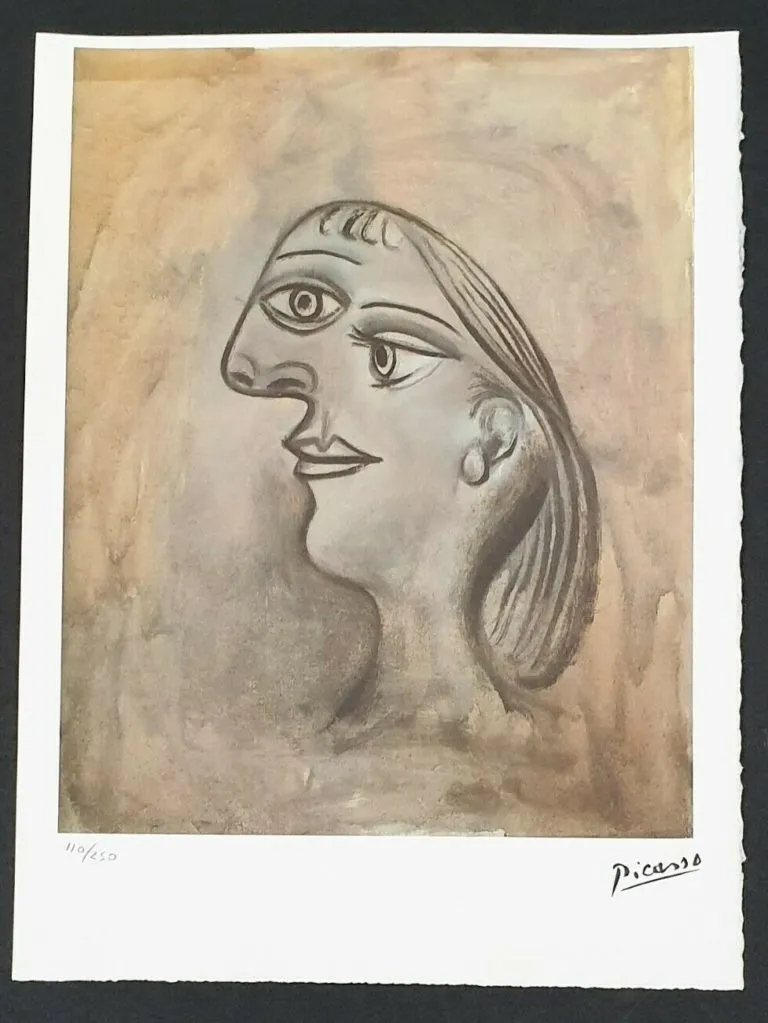 Stampa offset Pablo Picasso Edizione Limitata Spadem Parigi 110/250