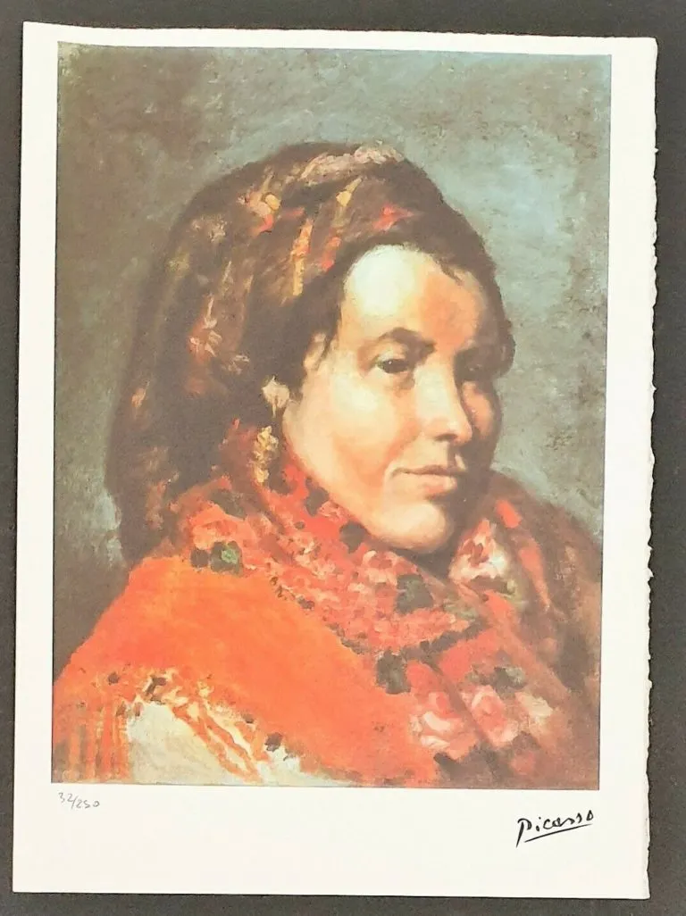 Stampa offset Pablo Picasso Edizione Limitata Spadem Parigi 32/250