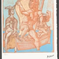 Stampa offset Pablo Picasso Edizione Limitata Spadem Parigi 99/250