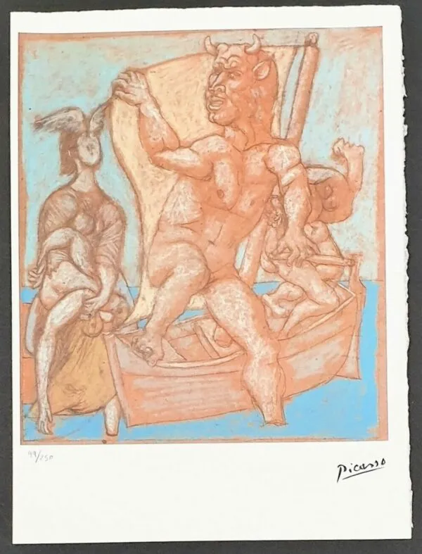 Stampa offset Pablo Picasso Edizione Limitata Spadem Parigi 99/250