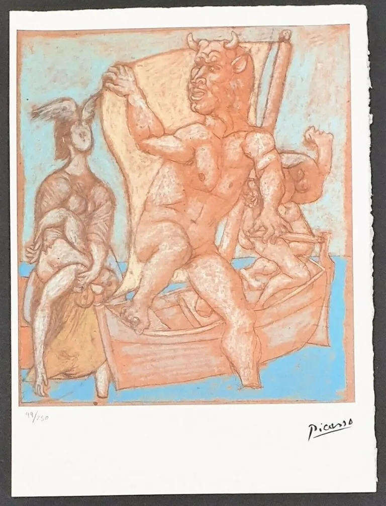 Stampa offset Pablo Picasso Edizione Limitata Spadem Parigi 99/250