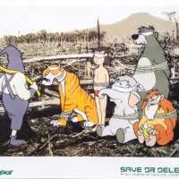 Banksy Manifesto Save or Delete, Greenpeace, Disney Jungle Book 2002