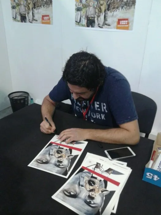 "Muhammad Ali" stampa autografata da Fabio Piacentini