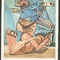 Stampa offset Pablo Picasso Edizione Limitata Spadem Parigi 53/250