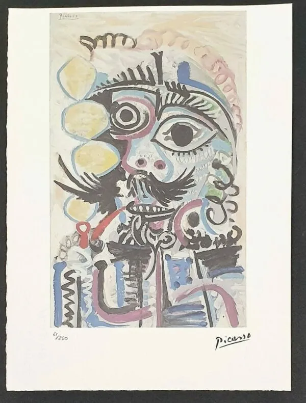 Stampa offset Pablo Picasso Edizione Limitata Spadem Parigi 61/250