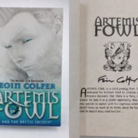 Artemis Fowl and The Arctic Incident - Eoin Colfer hand signed book
