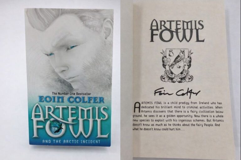 Artemis Fowl and The Arctic Incident – Eoin Colfer hand signed book