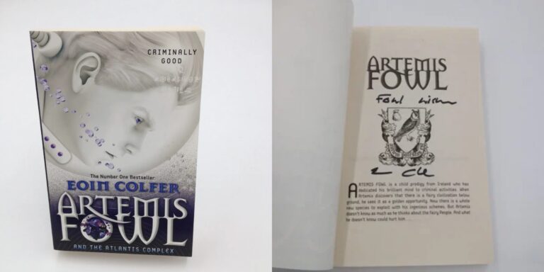 Artemis Fowl and The Atlantis Complex – Eoin Colfer hand signed book