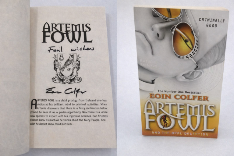 Artemis Fowl and The Opal Deception – Eoin Colfer hand signed book